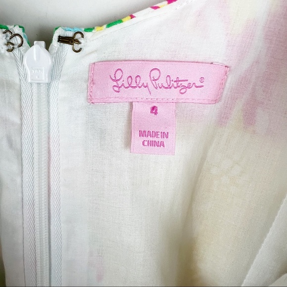 Lilly Pulitzer Delia Patchwork Shift Dress size 4 - Picture 5 of 7